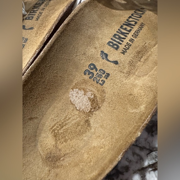 Birkenstock Sandals 🤍 Yao Slide Birko Floor Sandals White Sz 39 8 New - Picture 11 of 15